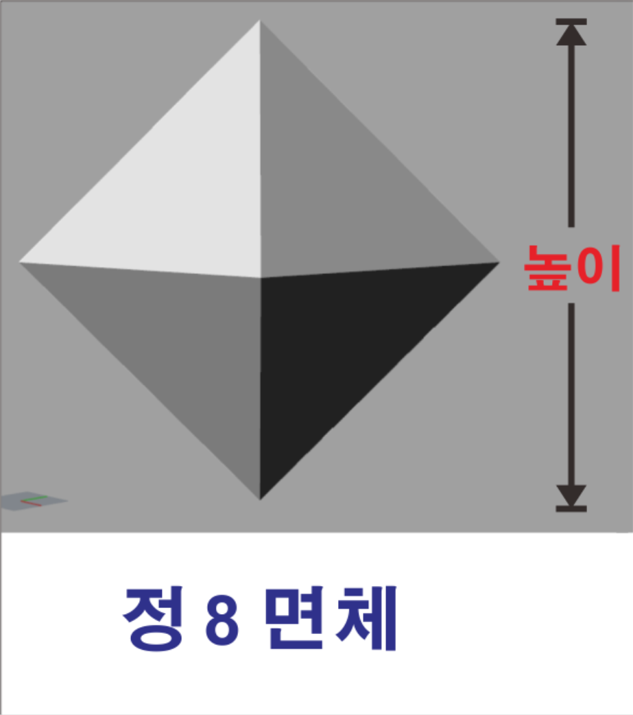 스티로폼 정 8 면체